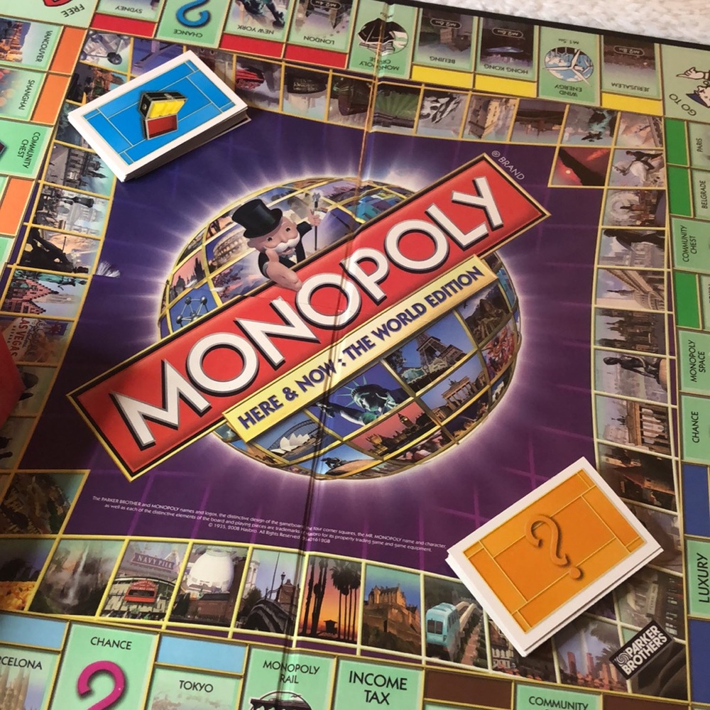 Monopoly Here & Now The World Edition Credit Cards Not Cash Game Board Hasbro - Picture 11 of 13